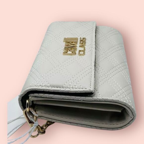 CAVALLI TURIN QUILT STITCH CROSSBODY IN CREAM - Picture 8 of 9